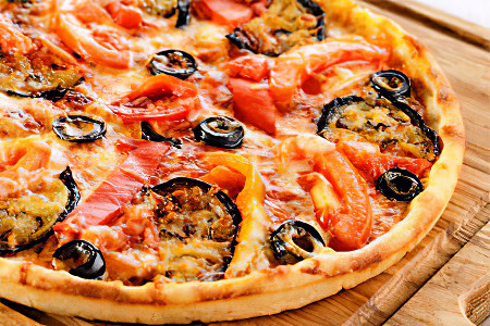 Пицца с баклажанами Пицца с баклажанами