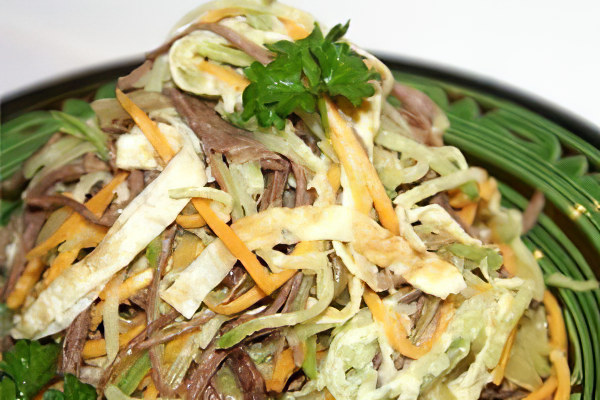 Мясной салат с редькой Мясной салат с редькой