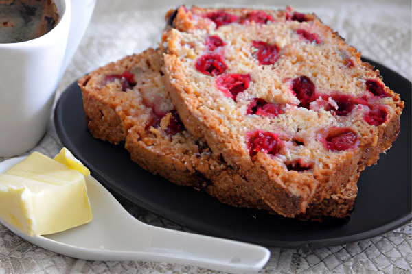 Десертный клюквенно-апельсиновый хлеб Десертный клюквенно-апельсиновый хлеб