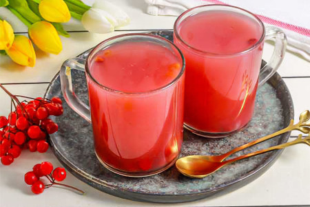 Напиток из овса и калины Напиток из овса и калины