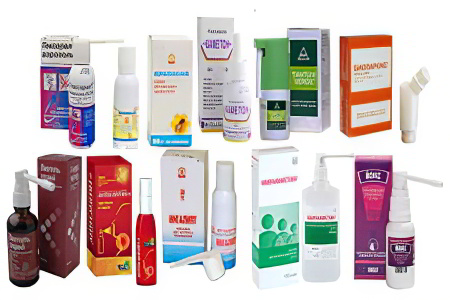 Названия спреев от боли в горле Названия спреев от боли в горле