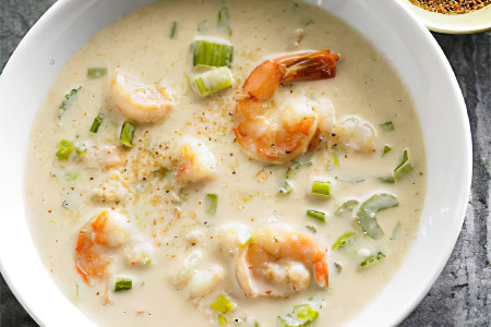 Суп с креветками Суп с креветками