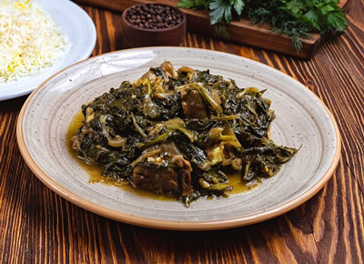 Тушёное мясо с добавлением сныти Тушёное мясо с добавлением сныти