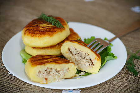 Зразы с куриным фаршем Зразы с куриным фаршем